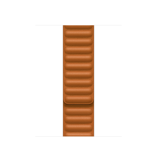 41mm Golden Brown Leather Link - M/L
