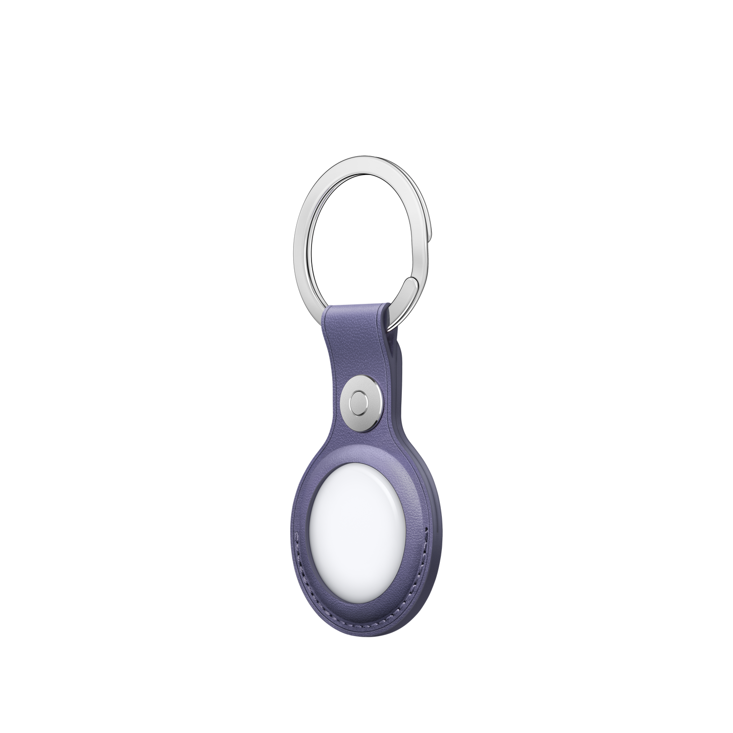 AirTag Leather Key Ring - Wisteria