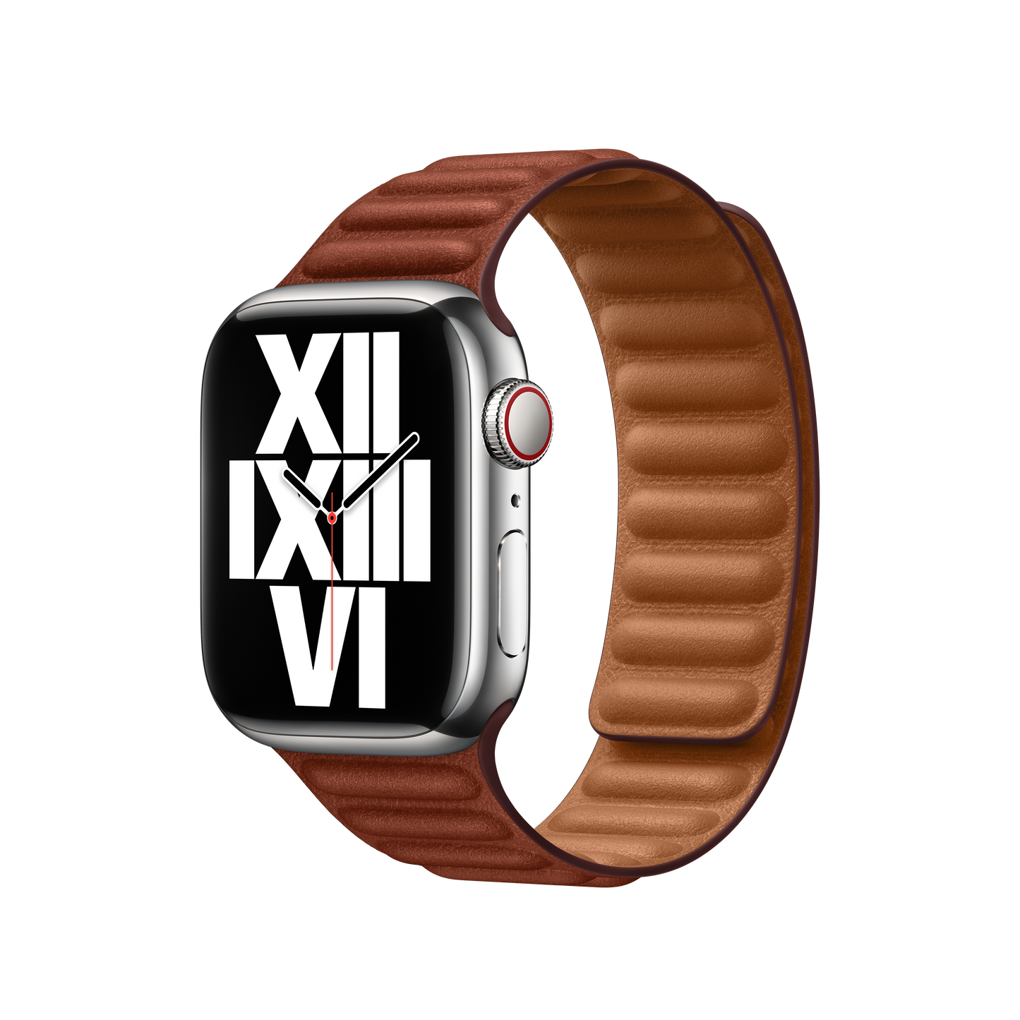 41mm Umber Leather Link - S/M