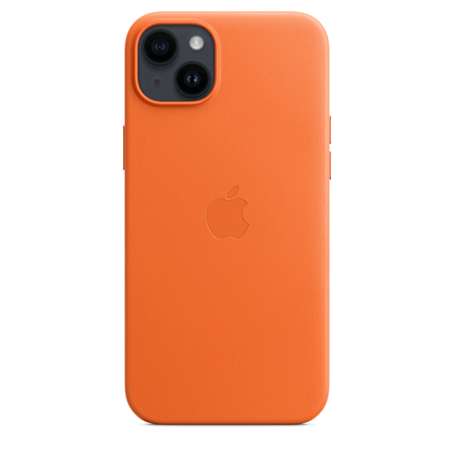 iPhone 14 Plus Leather Case with MagSafe - Orange