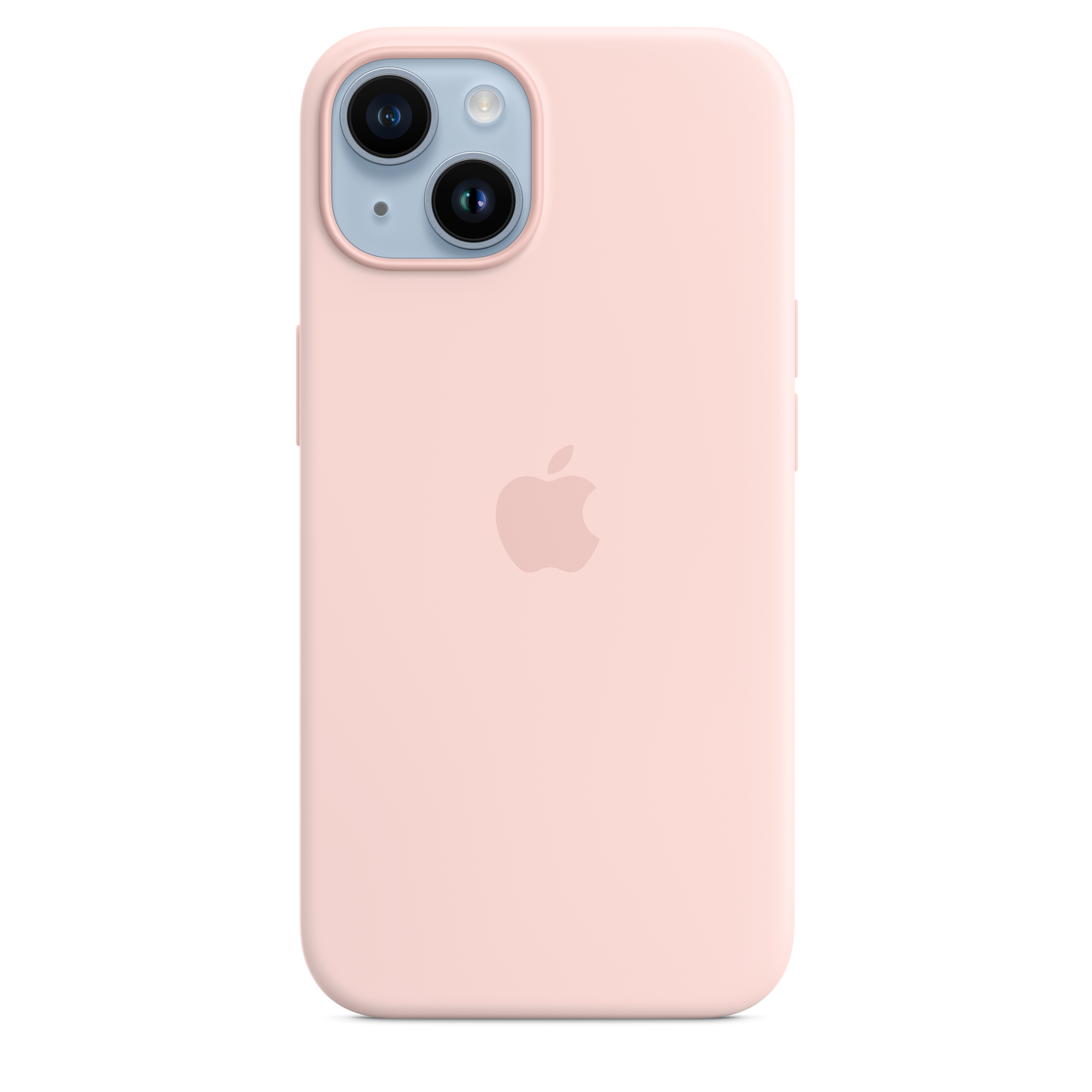 iPhone 14 Silicone Case with MagSafe - Chalk Pink