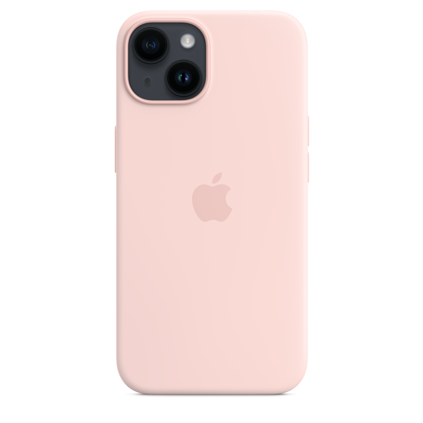 iPhone 14 Silicone Case with MagSafe - Chalk Pink