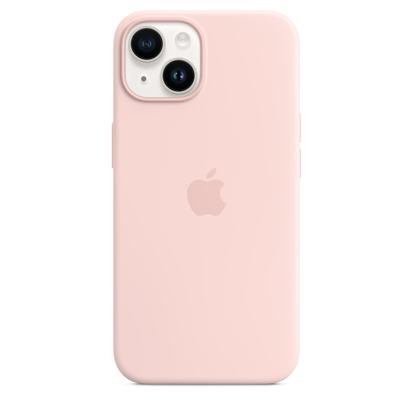 iPhone 14 Silicone Case with MagSafe - Chalk Pink