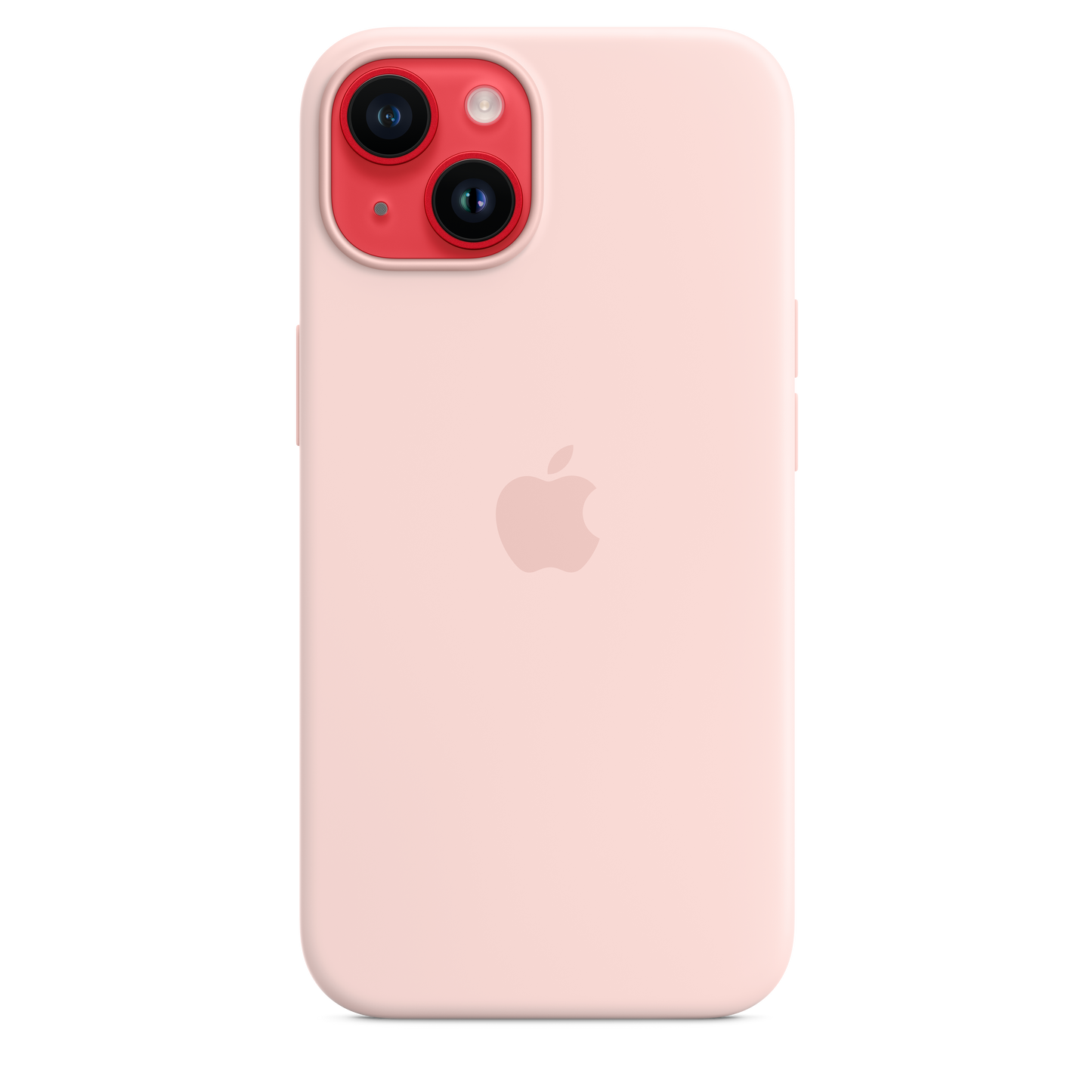 iPhone 14 Silicone Case with MagSafe - Chalk Pink