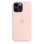 iPhone 14 Pro Max Silicone Case with MagSafe - Chalk Pink