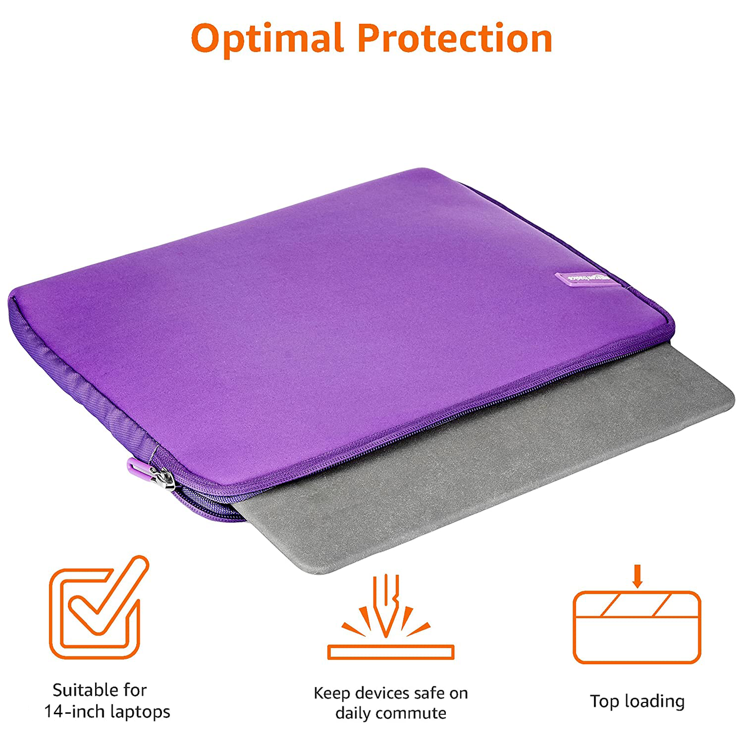 Gripp Aero Sleeve For Laptop 14" - Purple