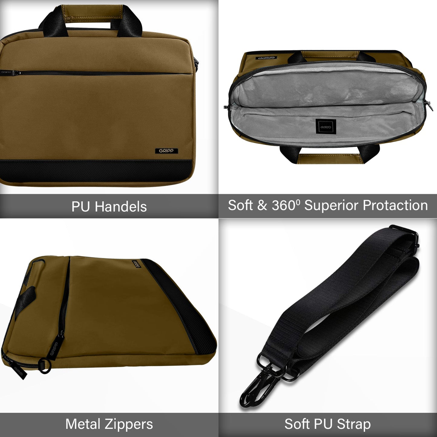 Gripp Bolt 13.3" Macbook /laptop Bag - Brown