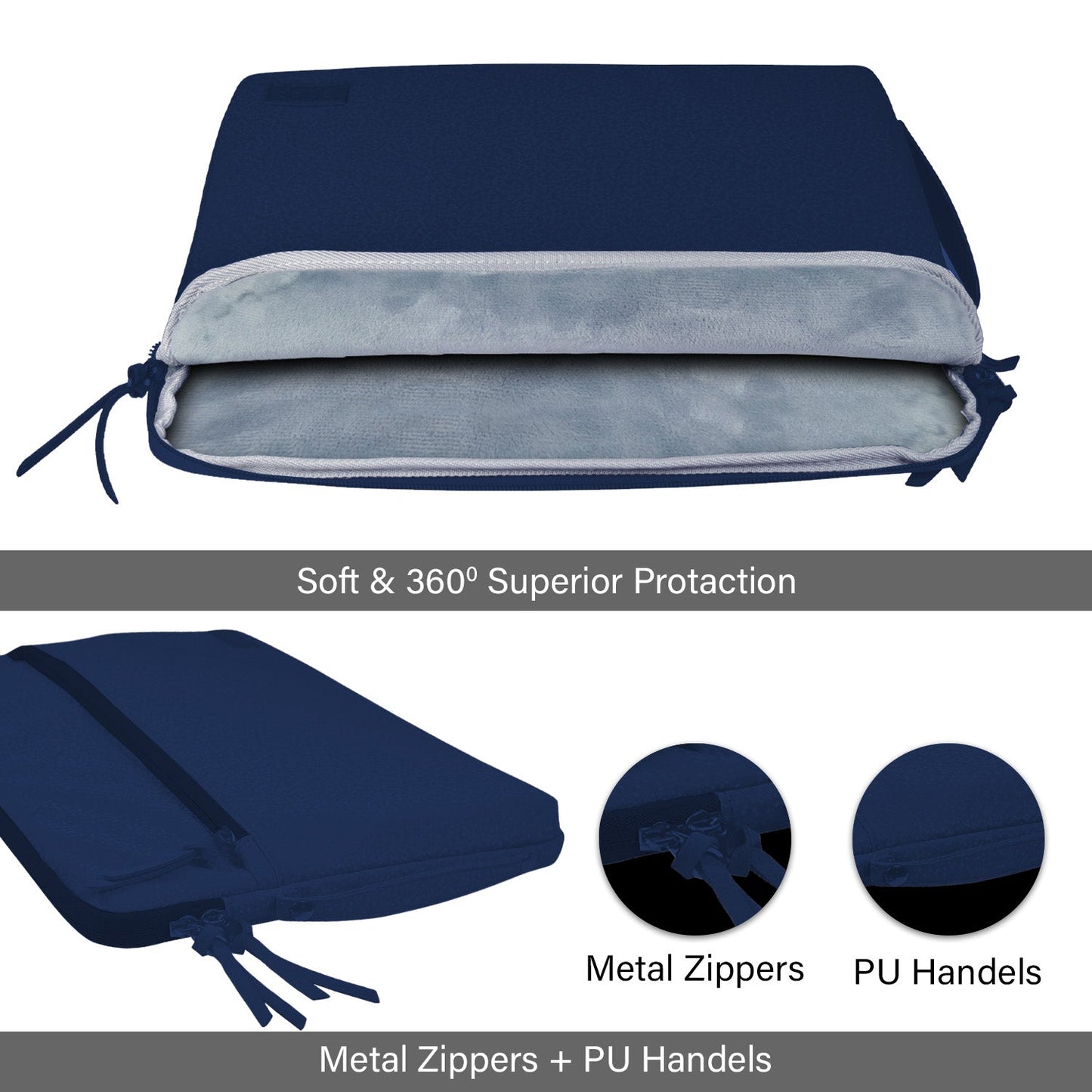 Gripp Cello Slim Sleeve For Apple Macbook 13" - Navy Blue