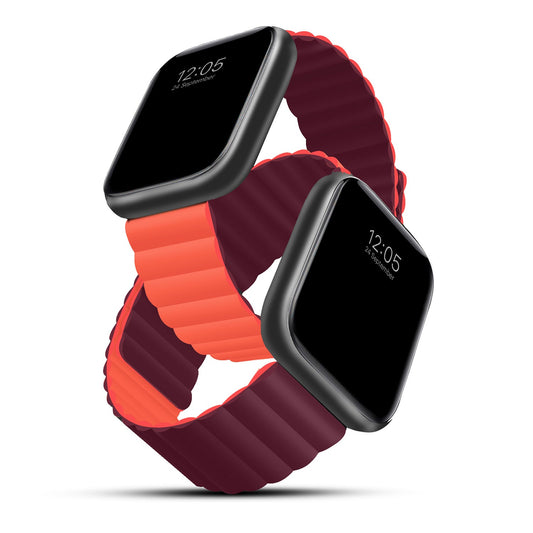 Gripp 41mm Reverser Watch Strap - Wine Red/red