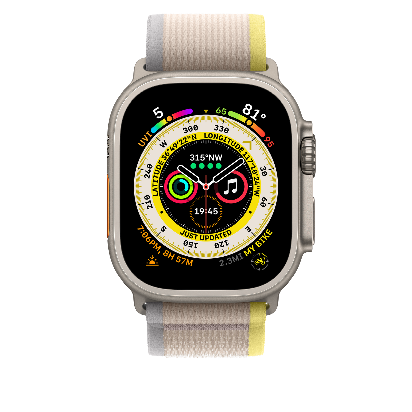 49mm Yellow/Beige Trail Loop - S/M