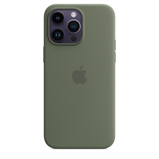 iPhone 14 Pro Max Silicone Case with MagSafe - Olive