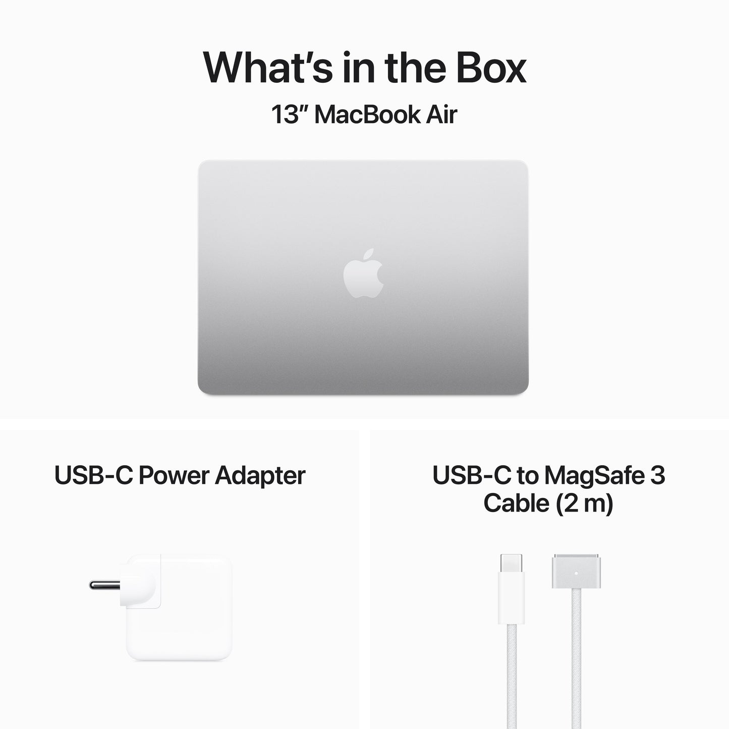 13-inch MacBook Air: Apple M3 chip with 8‑core CPU and 8‑core GPU, 256GB SSD - Silver
