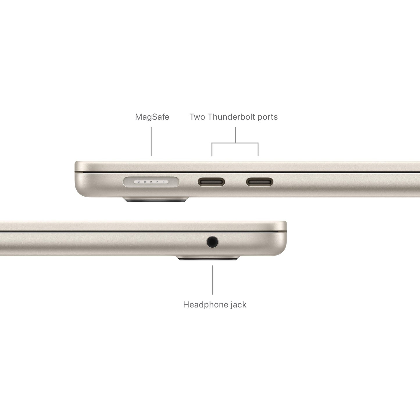 13-inch MacBook Air: Apple M3 chip with 8‑core CPU and 10‑core GPU, 512GB SSD - Starlight