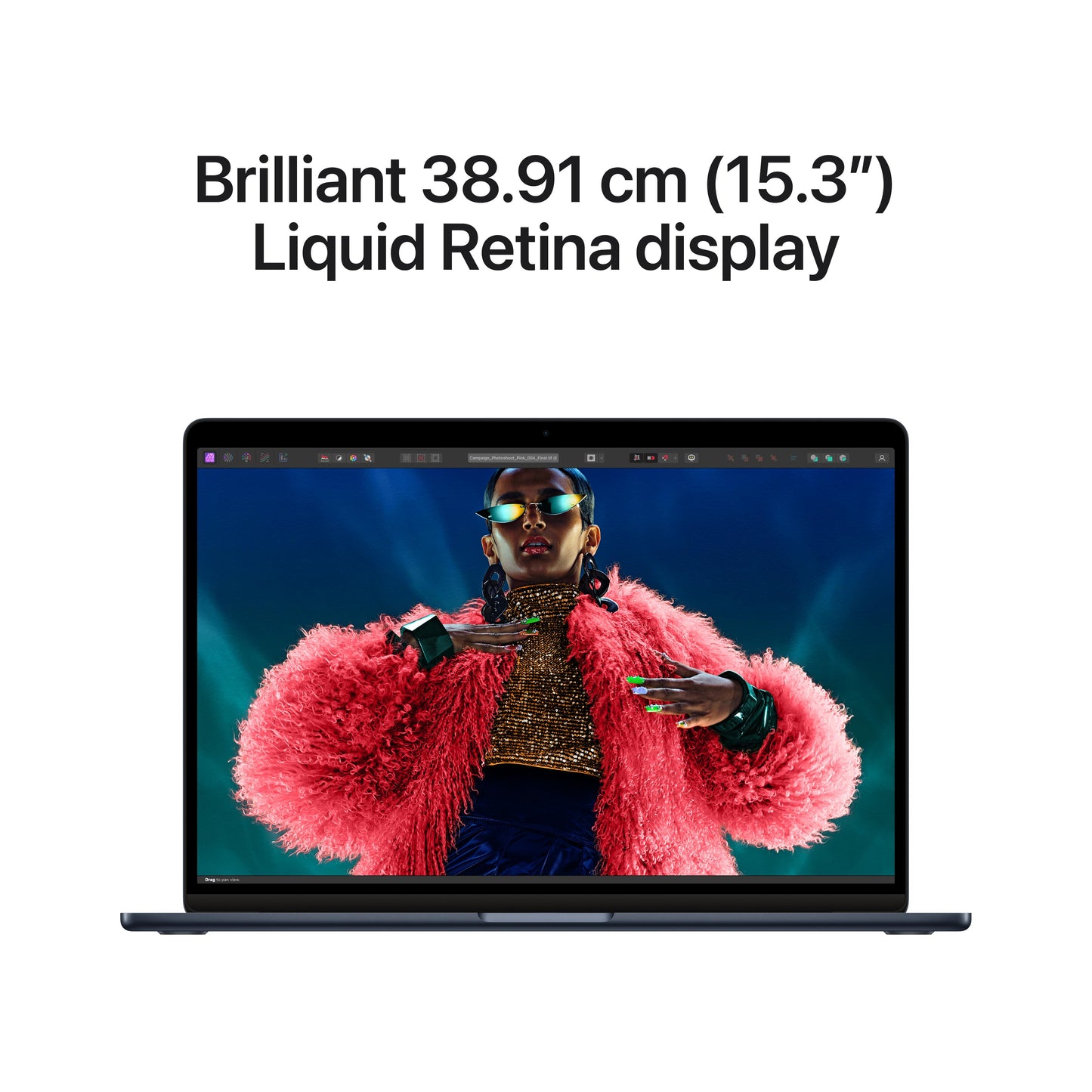 15-inch MacBook Air: Apple M3 chip with 8‑core CPU and 10‑core GPU, 512GB SSD - Midnight