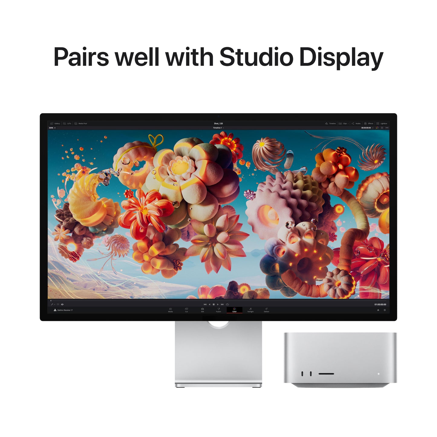 Mac Studio: Apple M1 Max chip with 10‑core CPU and 24‑core GPU, 512GB SSD