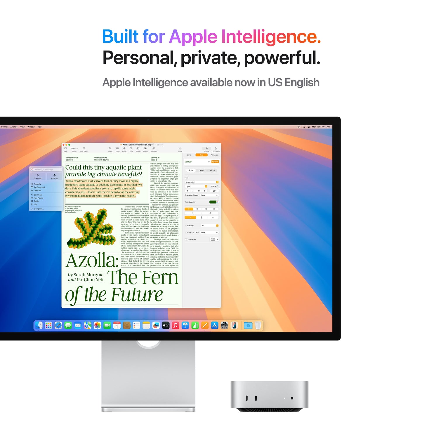 Mac mini: Apple M4 chip with 10-core CPU and 10-core GPU, 256GB SSD - Silver