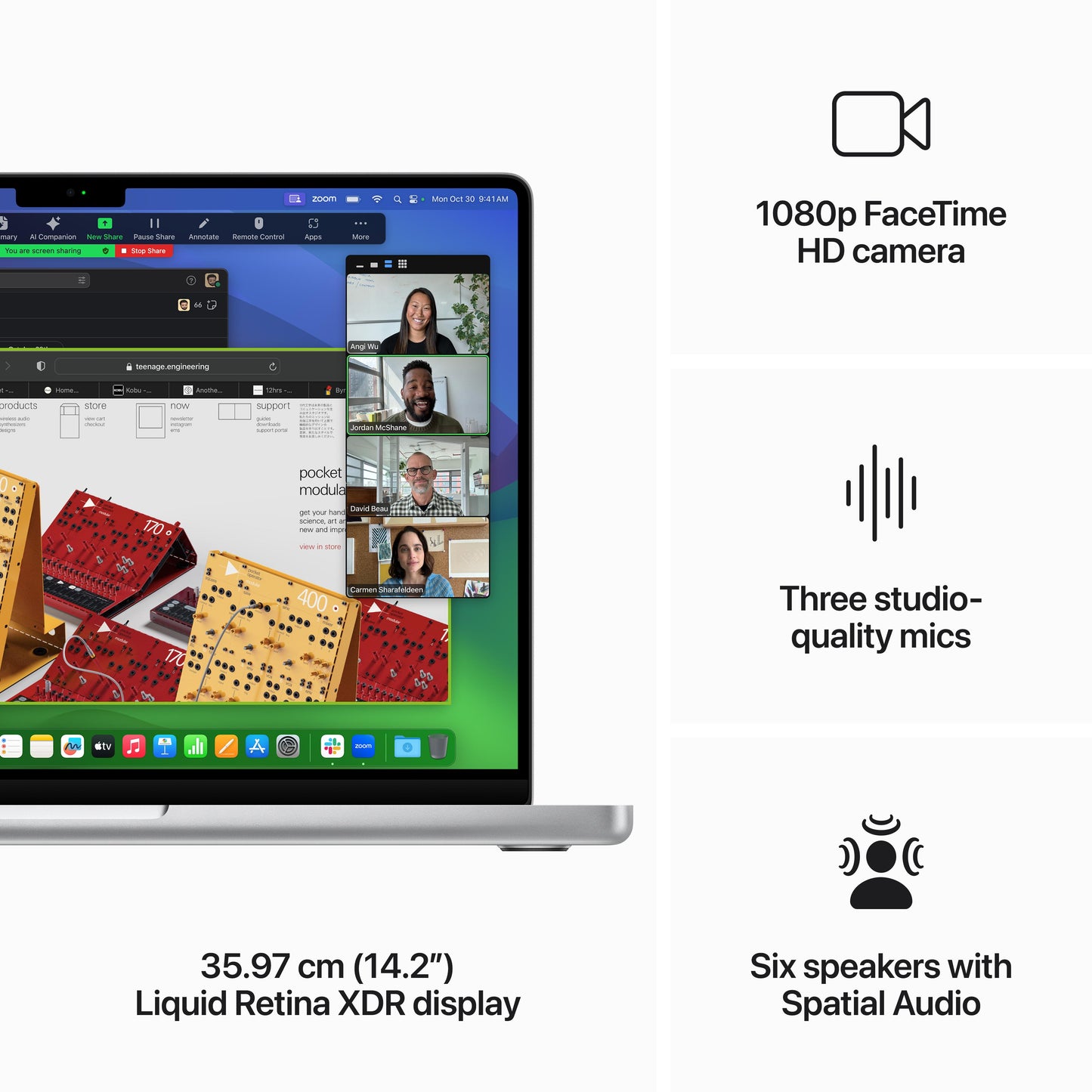 14-inch MacBook Pro: Apple M3 chip with 8‑core CPU and 10‑core GPU, 1TB SSD - Silver