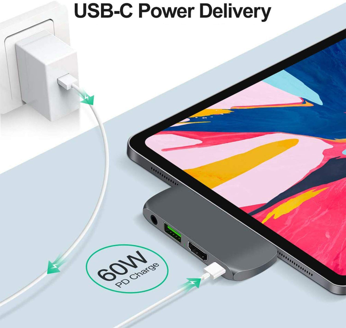 Powerup Type-c 4in1 Usb Hub Multi-functional