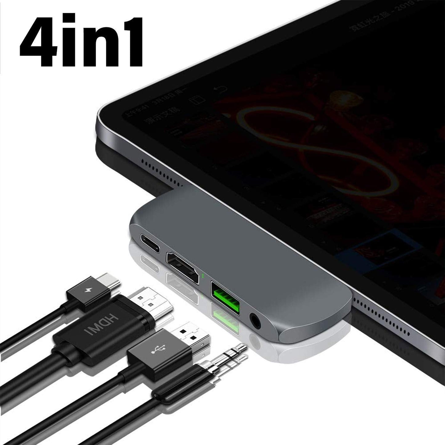 Powerup Type-c 4in1 Usb Hub Multi-functional