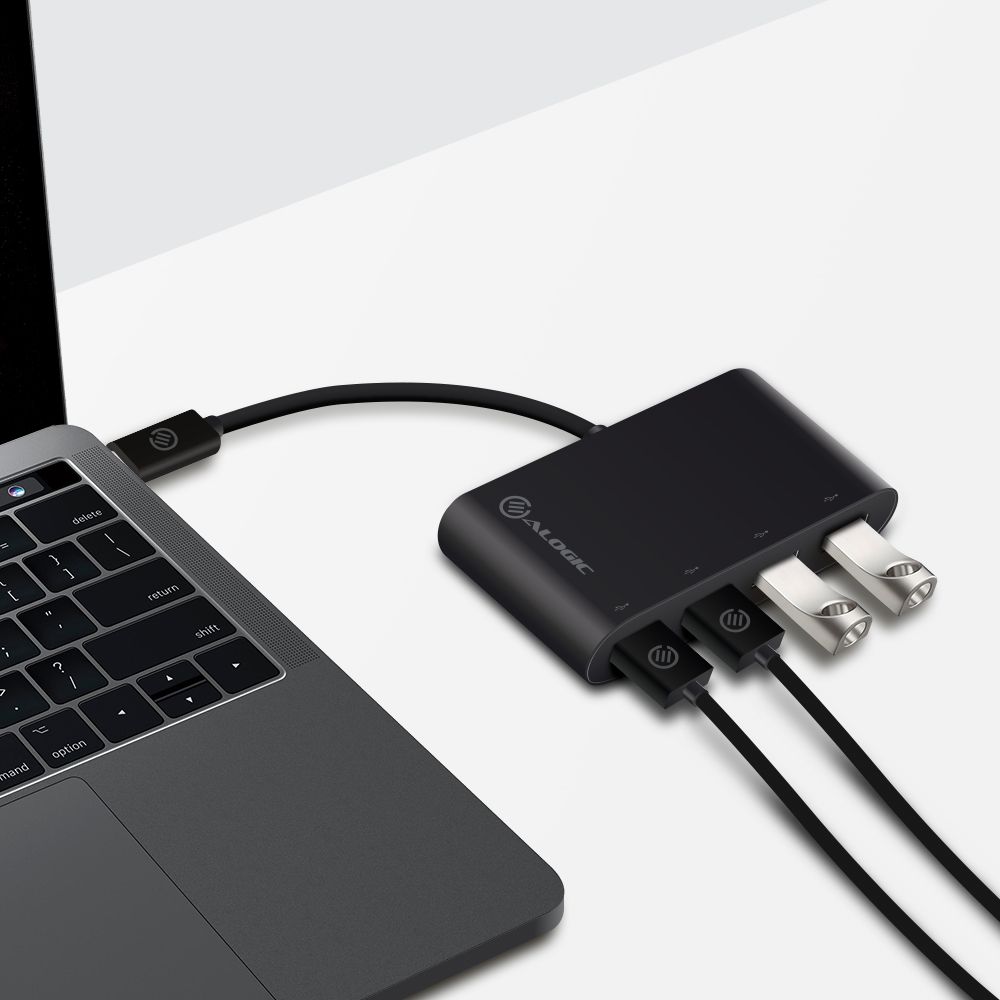 Alogic Usb Type C Superspeed 4 Port Type-a Hub; 5gbps Transfer Rate