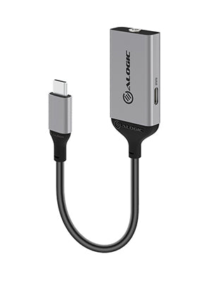 Alogic 10cm Usb-c (Male) To 3.5mm Audio (Female) & Usb-c (Female) Charging Combo Adapter - Ultra Series