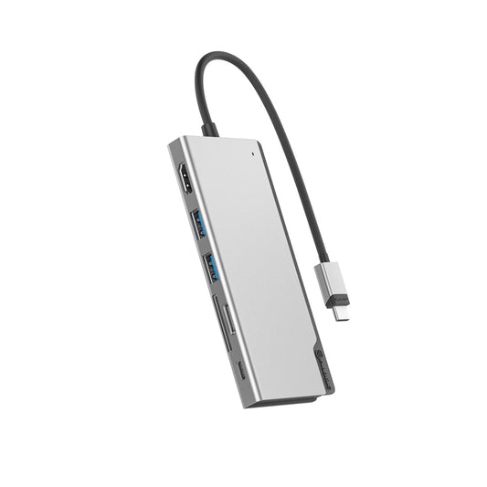 Alogic Usb-c Dock Uni With Power Delivery – Ultra Series – Space Grey; 1 X Hdmi For 4k@60hz, 2 X Usb 3.1 (Usb-a) Ports, 1 X Micro Sd And Sd Card Readers And 1 X Usb-c Port With Support For Up To 100w Of Power Delivery For Charging Your Laptop