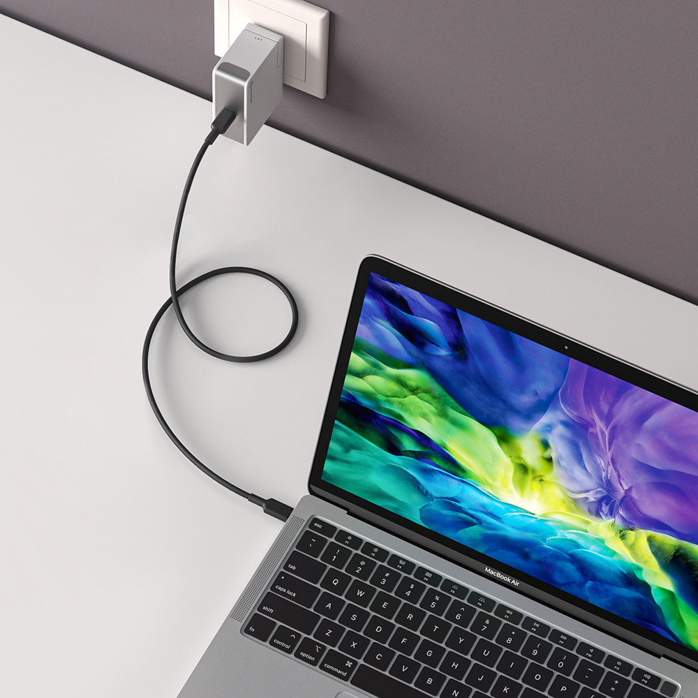 Alogic 60w Usb-c Wall Charger With Power Delivery, Travel Edition With Au, Eu, Uk, Us Plugs, Compatible With Macbook, Hp, Dell, Lenovo, Asus / Any Laptops Or Smart Phones Or Ipads/ Tablets With Usb-c- 2m Cable Included.