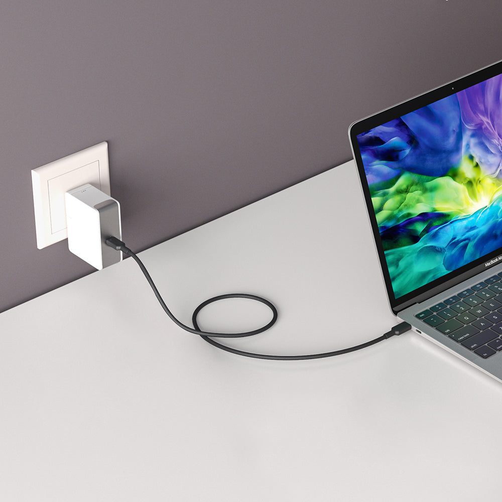 Alogic 60w Usb-c Wall Charger With Power Delivery, Travel Edition With Au, Eu, Uk, Us Plugs, Compatible With Macbook, Hp, Dell, Lenovo, Asus / Any Laptops Or Smart Phones Or Ipads/ Tablets With Usb-c- 2m Cable Included.