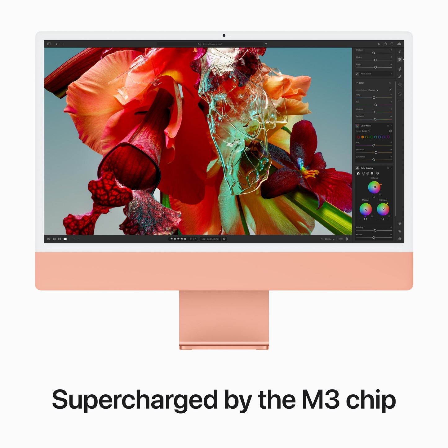 24-inch iMac with Retina 4.5K display: Apple M3 chip with 8‑core CPU and 10‑core GPU, 512GB SSD - Orange