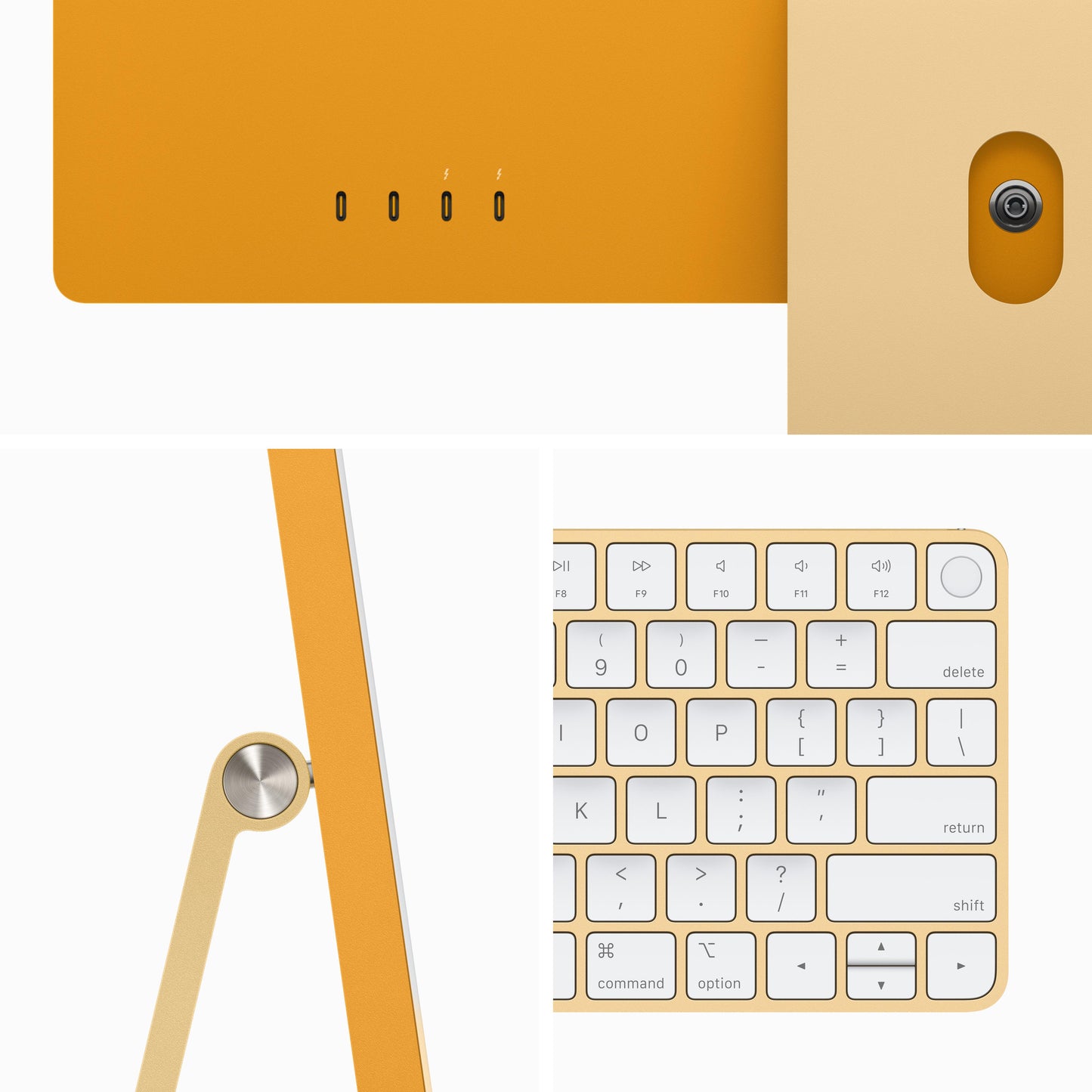 24-inch iMac with Retina 4.5K display: Apple M3 chip with 8‑core CPU and 10‑core GPU, 256GB SSD - Yellow