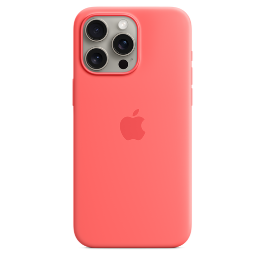 iPhone 15 Pro Max Silicone Case with MagSafe - Guava