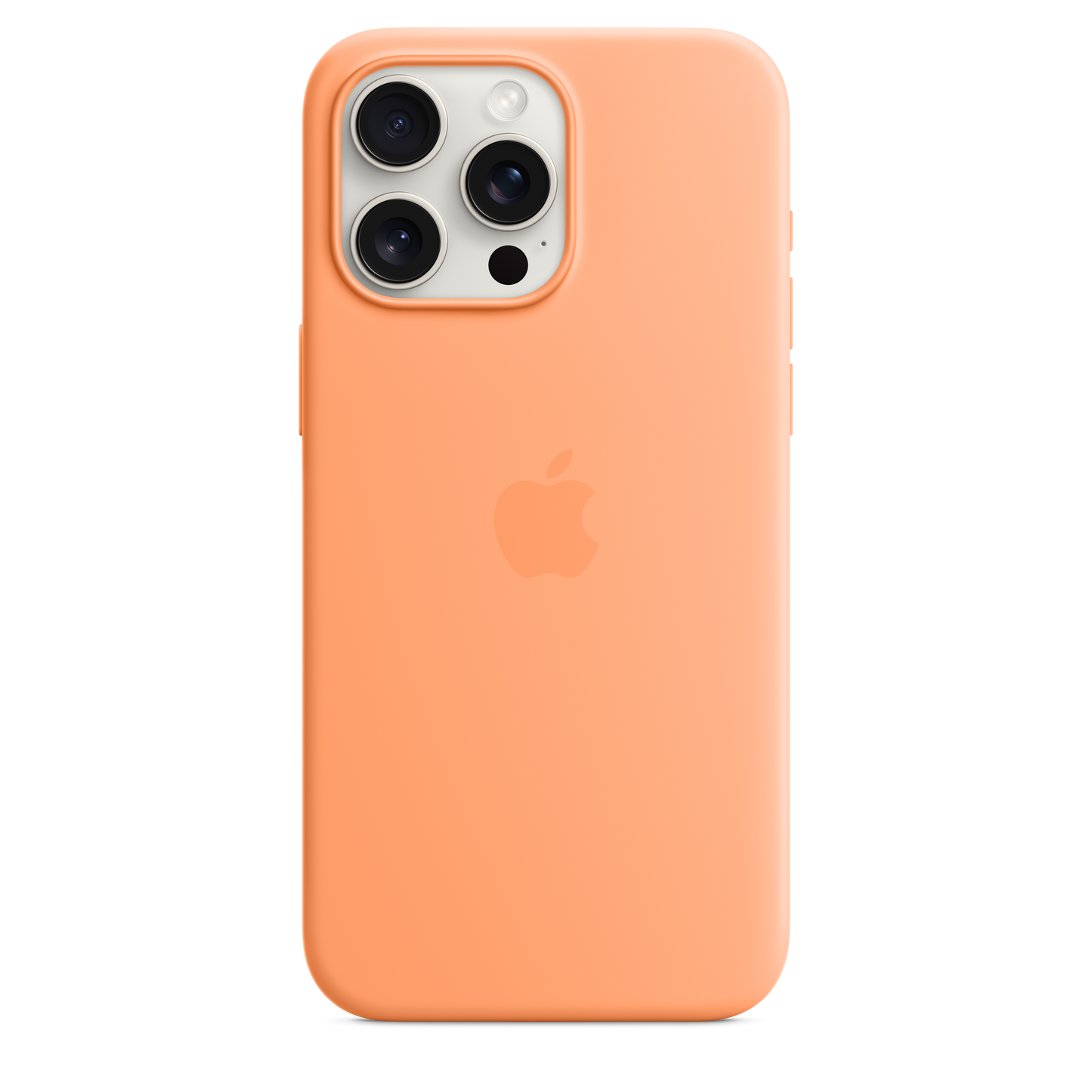 iPhone 15 Pro Max Silicone Case with MagSafe - Orange Sorbet