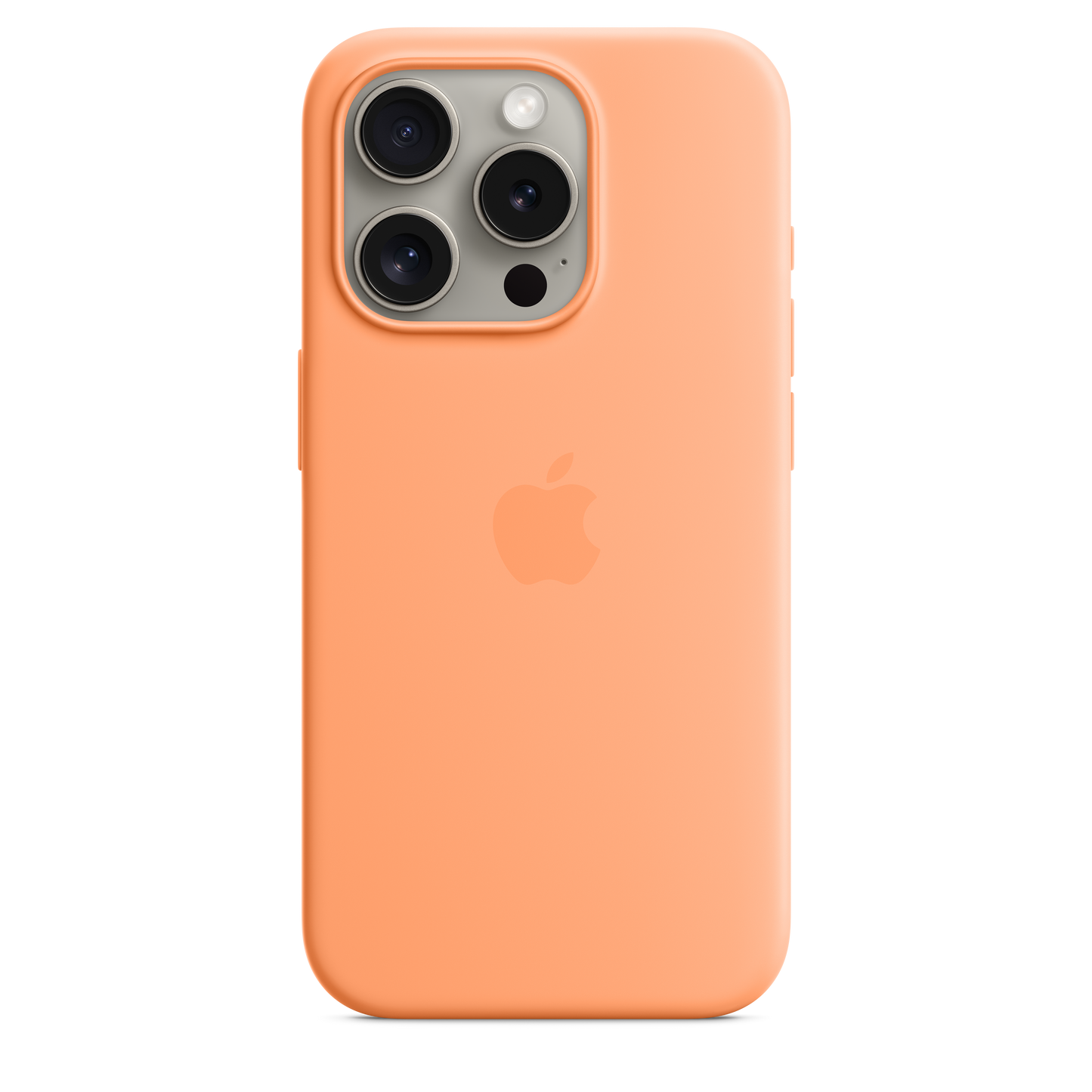 iPhone 15 Pro Silicone Case with MagSafe - Orange Sorbet – Inspireonline