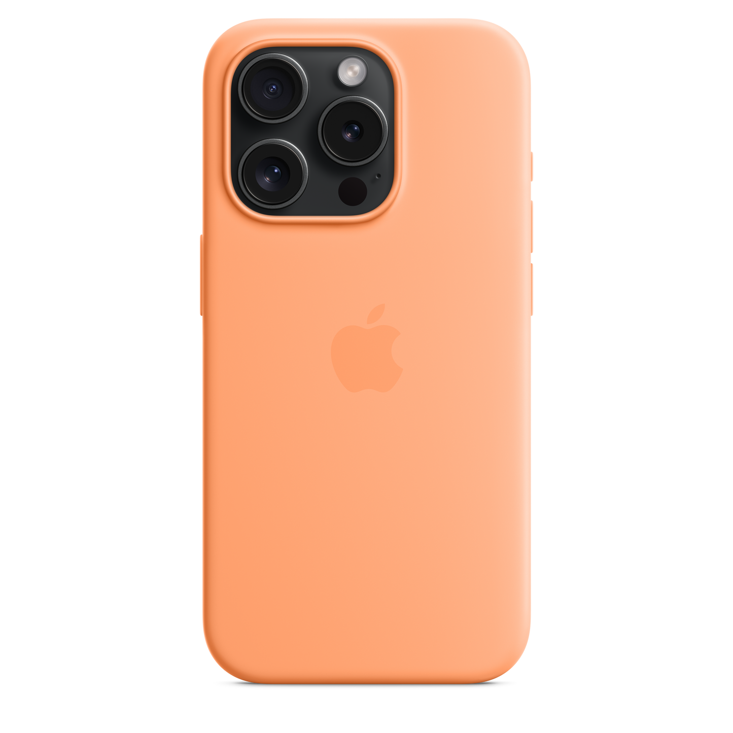 iPhone 15 Pro Silicone Case with MagSafe - Orange Sorbet