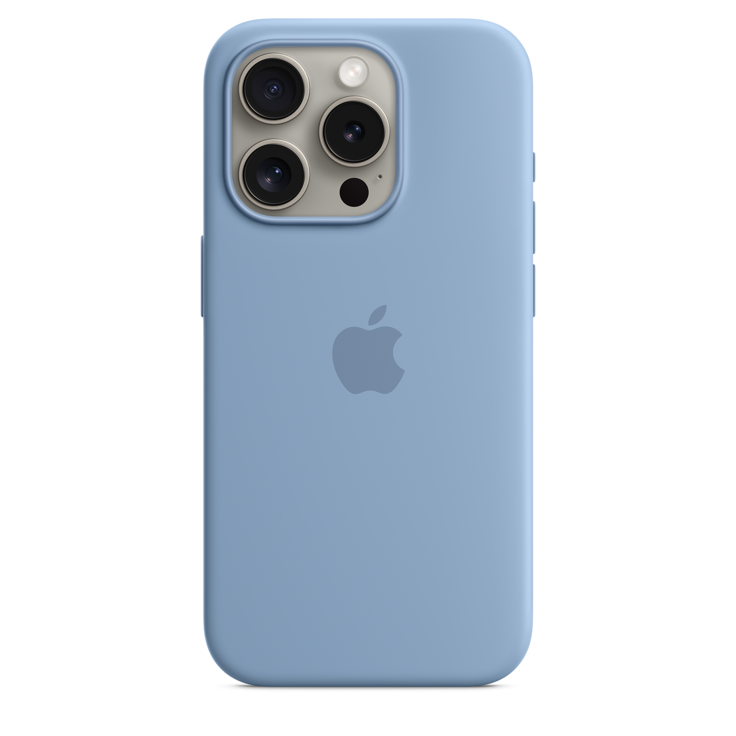 iPhone 15 Pro Silicone Case with MagSafe - Winter Blue