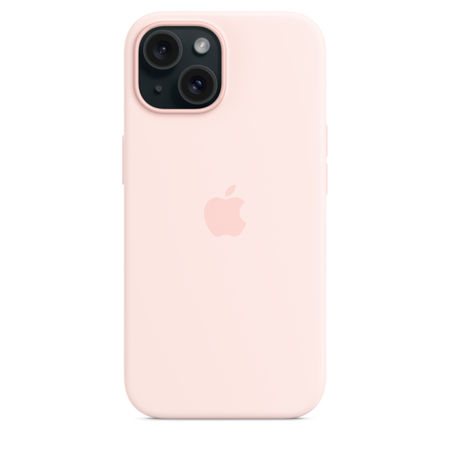 iPhone 15 Silicone Case with MagSafe - Light Pink