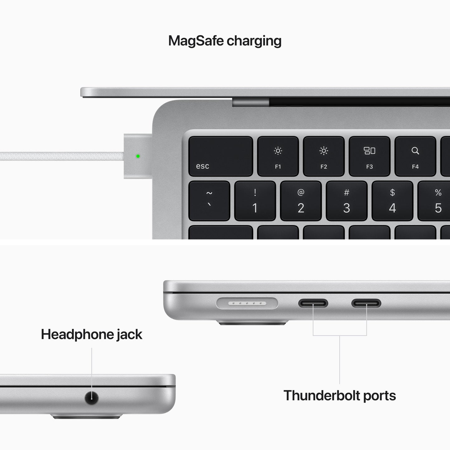 13-inch MacBook Air: Apple M2 chip with 8‑core CPU and 8‑core GPU, 256GB SSD - Silver